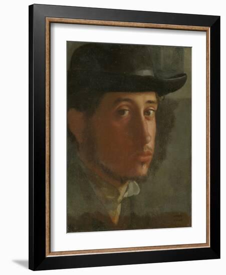 Self-Portrait, 1857-Edgar Degas-Framed Giclee Print