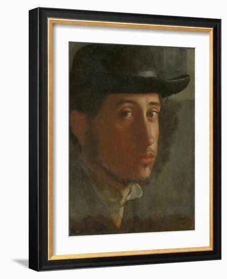 Self-Portrait, 1857-Edgar Degas-Framed Giclee Print