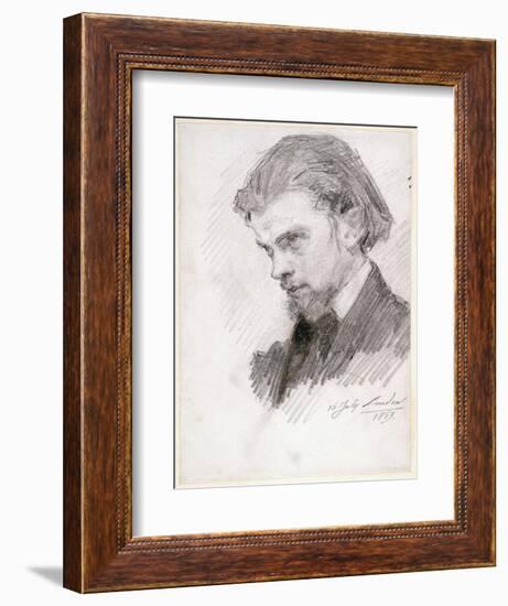 Self Portrait, 1859-Henri Fantin-Latour-Framed Giclee Print