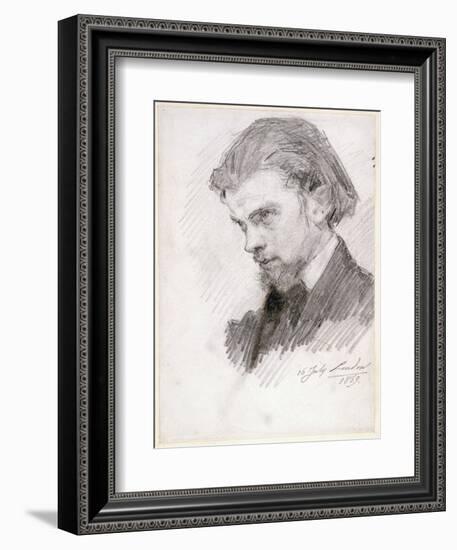 Self Portrait, 1859-Henri Fantin-Latour-Framed Giclee Print