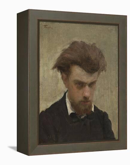 Self-Portrait, 1861-Ignace Henri Jean Fantin-Latour-Framed Premier Image Canvas