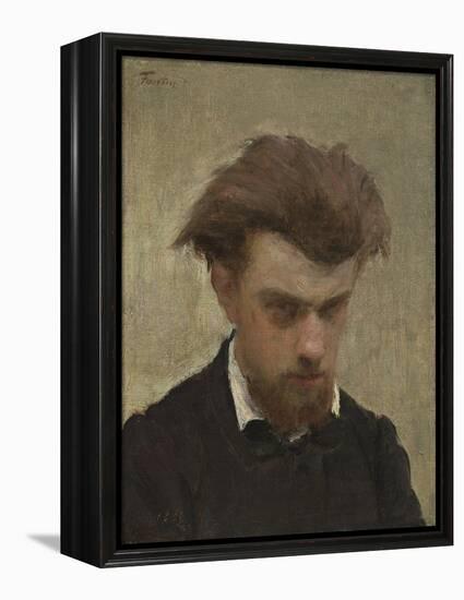 Self-Portrait, 1861-Ignace Henri Jean Fantin-Latour-Framed Premier Image Canvas