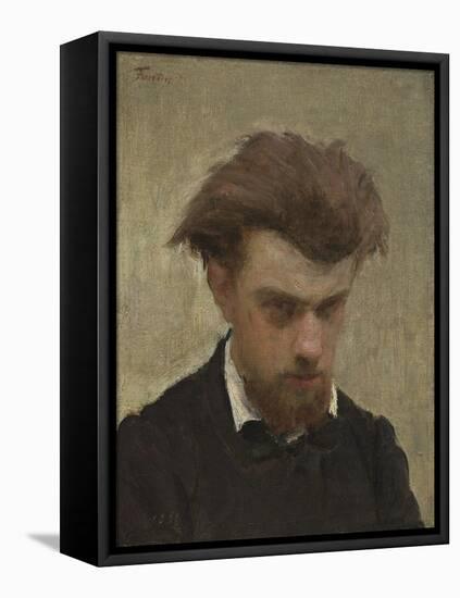 Self-Portrait, 1861-Ignace Henri Jean Fantin-Latour-Framed Premier Image Canvas