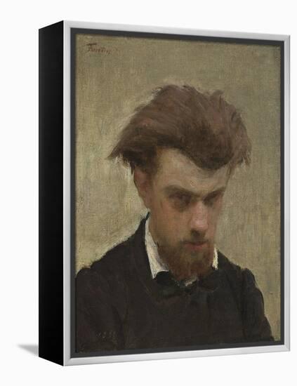 Self-Portrait, 1861-Ignace Henri Jean Fantin-Latour-Framed Premier Image Canvas