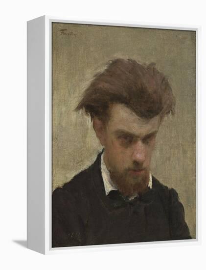 Self-Portrait, 1861-Ignace Henri Jean Fantin-Latour-Framed Premier Image Canvas