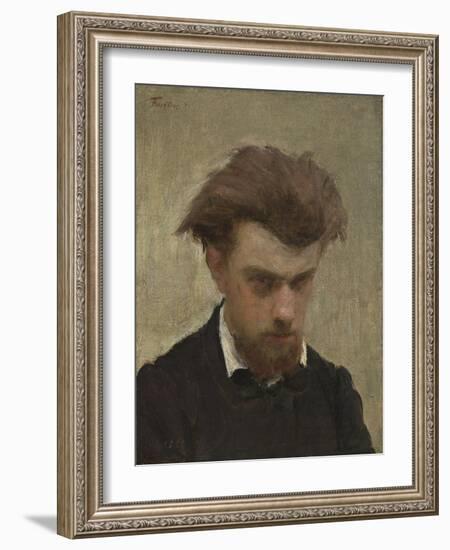 Self-Portrait, 1861-Ignace Henri Jean Fantin-Latour-Framed Giclee Print