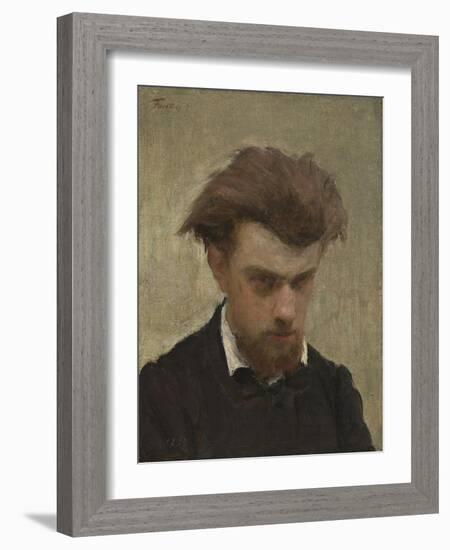 Self-Portrait, 1861-Ignace Henri Jean Fantin-Latour-Framed Giclee Print