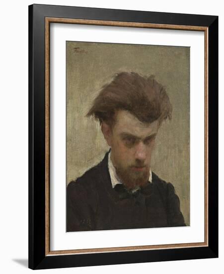 Self-Portrait, 1861-Ignace Henri Jean Fantin-Latour-Framed Giclee Print