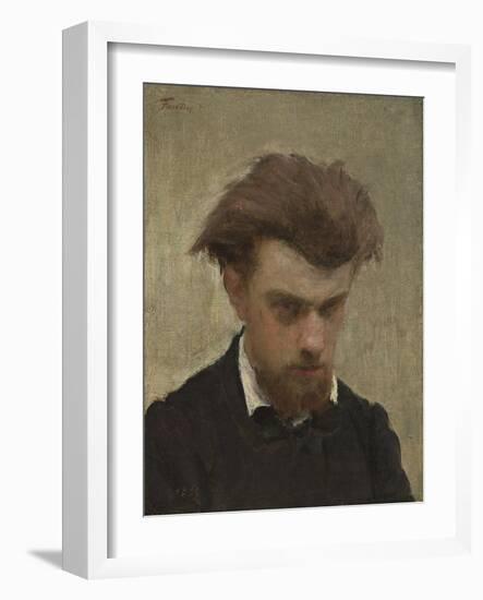 Self-Portrait, 1861-Ignace Henri Jean Fantin-Latour-Framed Giclee Print