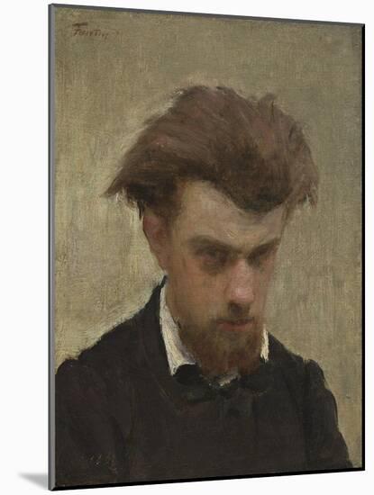 Self-Portrait, 1861-Ignace Henri Jean Fantin-Latour-Mounted Giclee Print