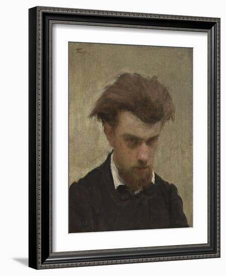 Self-Portrait, 1861-Ignace Henri Jean Fantin-Latour-Framed Giclee Print