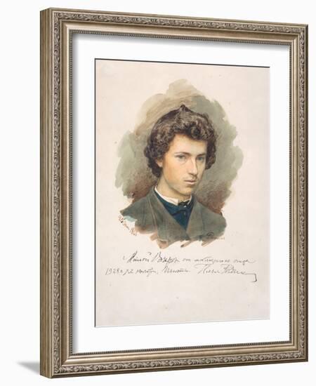 Self-Portrait, 1866-Ilya Yefimovich Repin-Framed Giclee Print