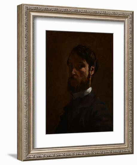 Self Portrait, 1867-68-Jean Frederic Bazille-Framed Giclee Print