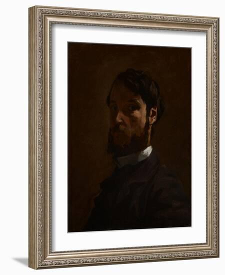 Self Portrait, 1867-68-Jean Frederic Bazille-Framed Giclee Print