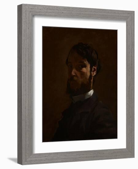 Self Portrait, 1867-68-Jean Frederic Bazille-Framed Giclee Print