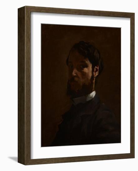 Self Portrait, 1867-68-Jean Frederic Bazille-Framed Giclee Print