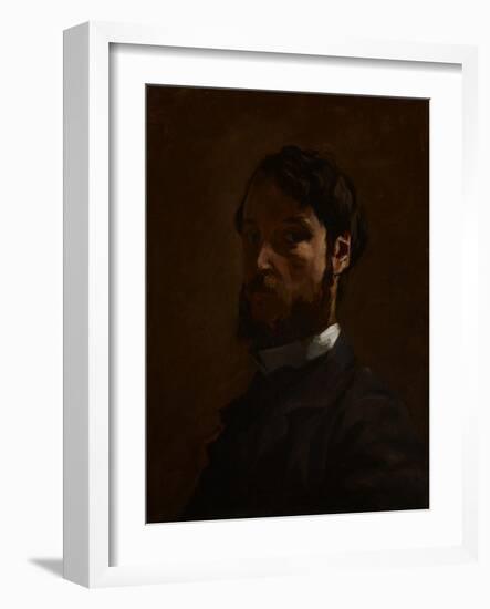 Self Portrait, 1867-68-Jean Frederic Bazille-Framed Giclee Print