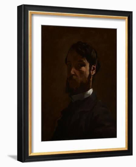 Self Portrait, 1867-68-Jean Frederic Bazille-Framed Giclee Print