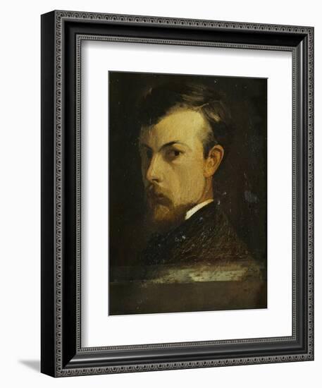 Self-Portrait, 1867-Odilon Redon-Framed Giclee Print