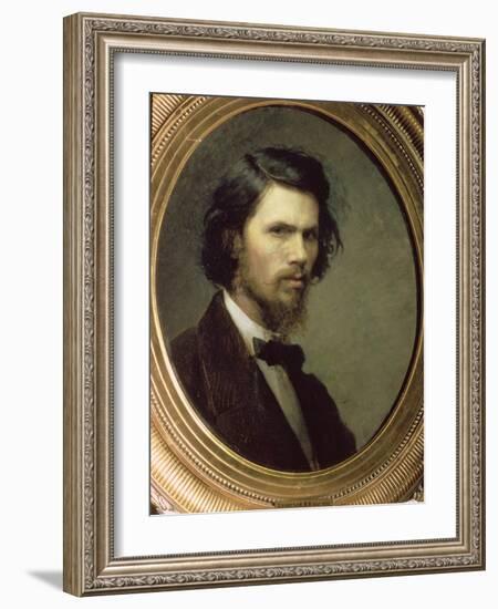 Self Portrait, 1867-Ivan Nikolaevich Kramskoy-Framed Giclee Print