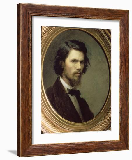 Self Portrait, 1867-Ivan Nikolaevich Kramskoy-Framed Giclee Print