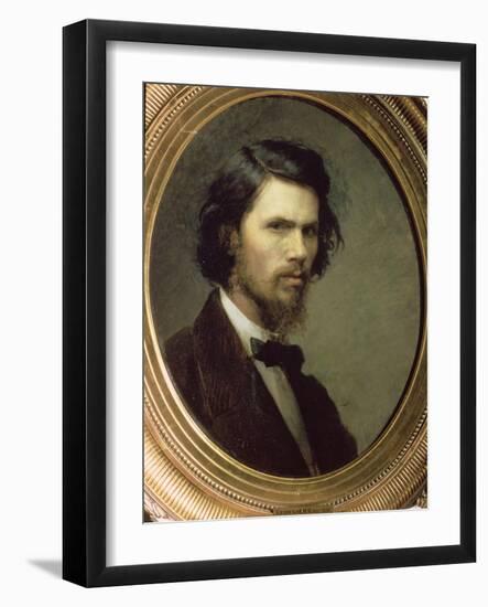 Self Portrait, 1867-Ivan Nikolaevich Kramskoy-Framed Giclee Print