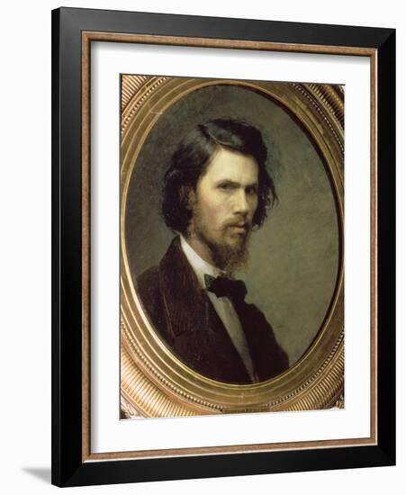 Self Portrait, 1867-Ivan Nikolaevich Kramskoy-Framed Giclee Print