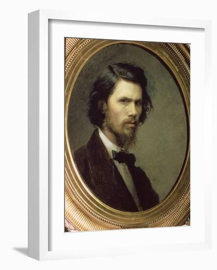 Self Portrait, 1867-Ivan Nikolaevich Kramskoy-Framed Giclee Print