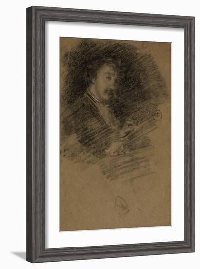 Self Portrait, 1871-73-James Abbott McNeill Whistler-Framed Giclee Print