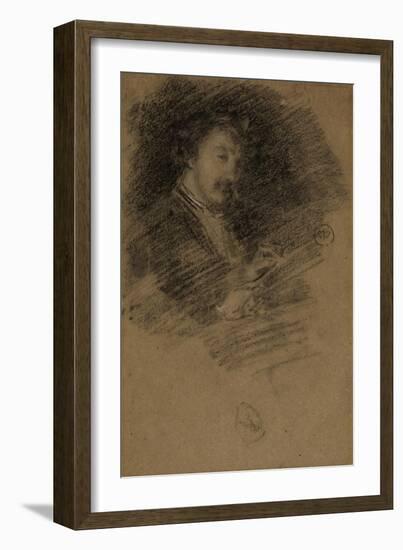 Self Portrait, 1871-73-James Abbott McNeill Whistler-Framed Giclee Print