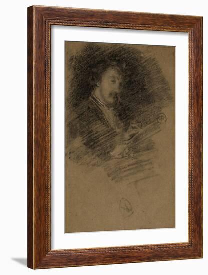 Self Portrait, 1871-73-James Abbott McNeill Whistler-Framed Giclee Print