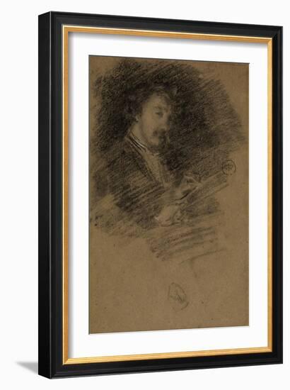 Self Portrait, 1871-73-James Abbott McNeill Whistler-Framed Giclee Print