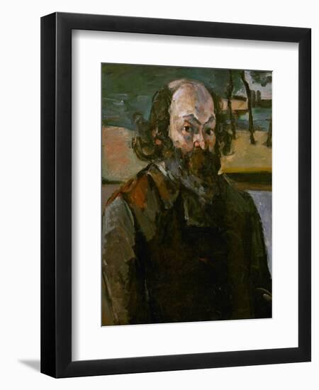 Self Portrait, 1873-1876-Paul Cézanne-Framed Giclee Print