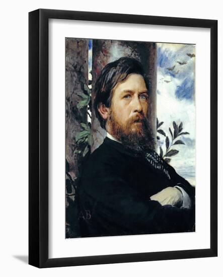 Self Portrait, 1873-Arnold Bocklin-Framed Giclee Print