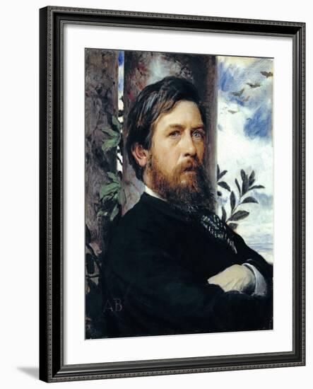 Self Portrait, 1873-Arnold Bocklin-Framed Giclee Print