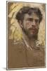 Self-Portrait, 1877 (Pastel and Gouache)-Francesco Paolo Michetti-Mounted Giclee Print