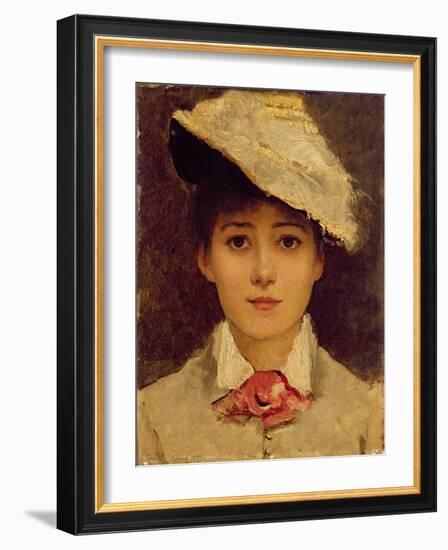 Self-Portrait, 1877-Louise Jopling-Framed Giclee Print