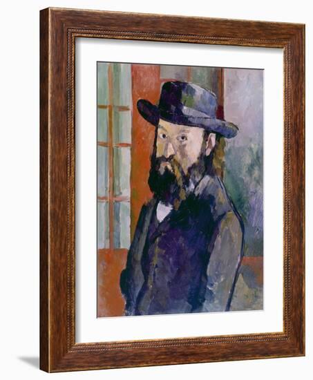 Self Portrait, 1879-Paul Cézanne-Framed Giclee Print