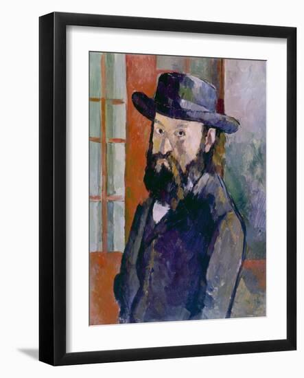 Self Portrait, 1879-Paul Cézanne-Framed Giclee Print