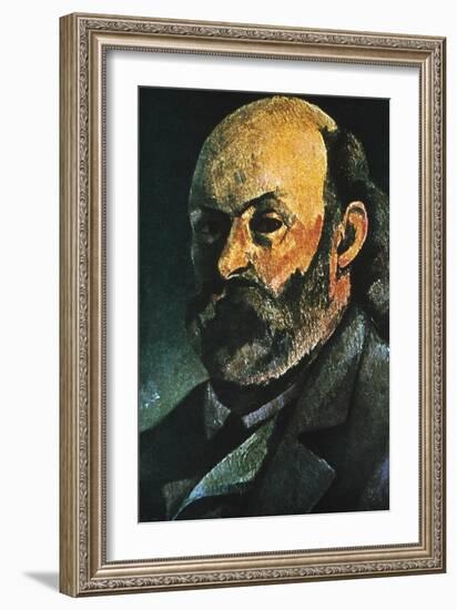 Self-Portrait, 1880-Paul Cézanne-Framed Giclee Print