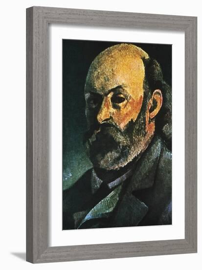 Self-Portrait, 1880-Paul Cézanne-Framed Giclee Print