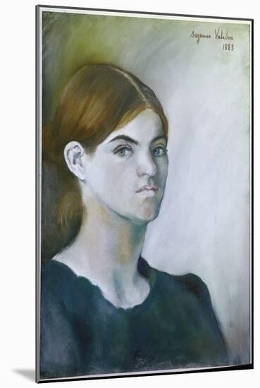 Self-Portrait, 1883 (Pastel on Paper)-Suzanne Valadon-Mounted Giclee Print