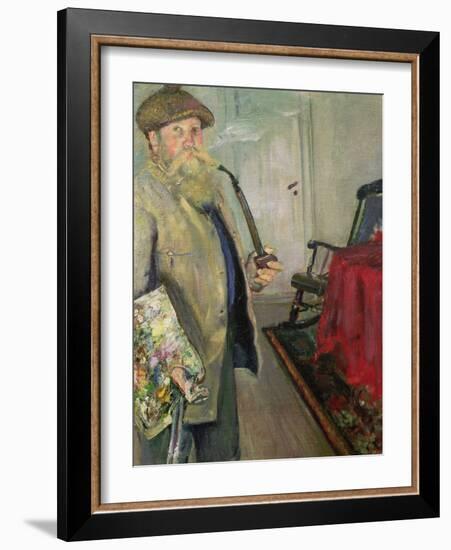 Self portrait, 1883-Christian Krohg-Framed Giclee Print