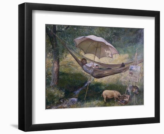 Self portrait, 1884-Theodor Severin Kittelsen-Framed Giclee Print