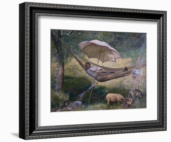 Self portrait, 1884-Theodor Severin Kittelsen-Framed Giclee Print