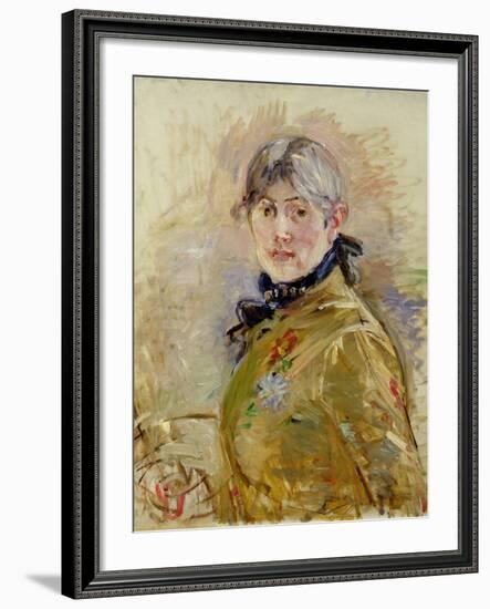 Self Portrait, 1885-Berthe Morisot-Framed Giclee Print