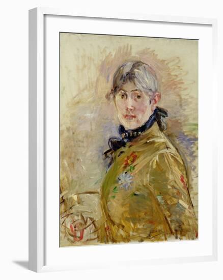 Self Portrait, 1885-Berthe Morisot-Framed Giclee Print