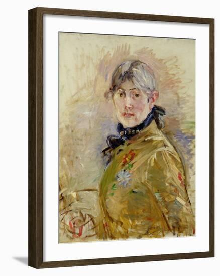 Self Portrait, 1885-Berthe Morisot-Framed Giclee Print