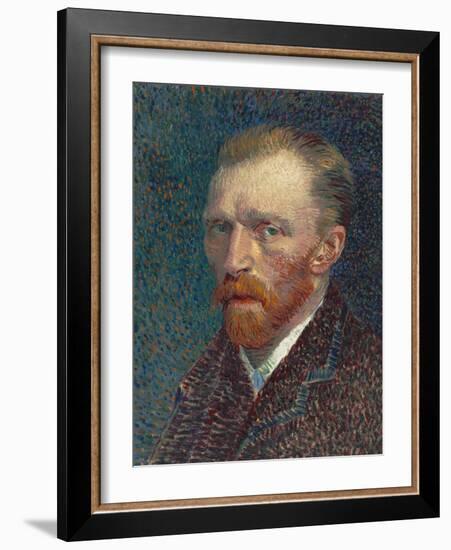 Self-Portrait, 1887 (Oil on Board)-Vincent van Gogh-Framed Premium Giclee Print