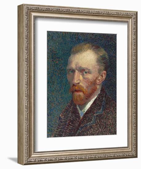 Self-Portrait, 1887 (Oil on Board)-Vincent van Gogh-Framed Giclee Print